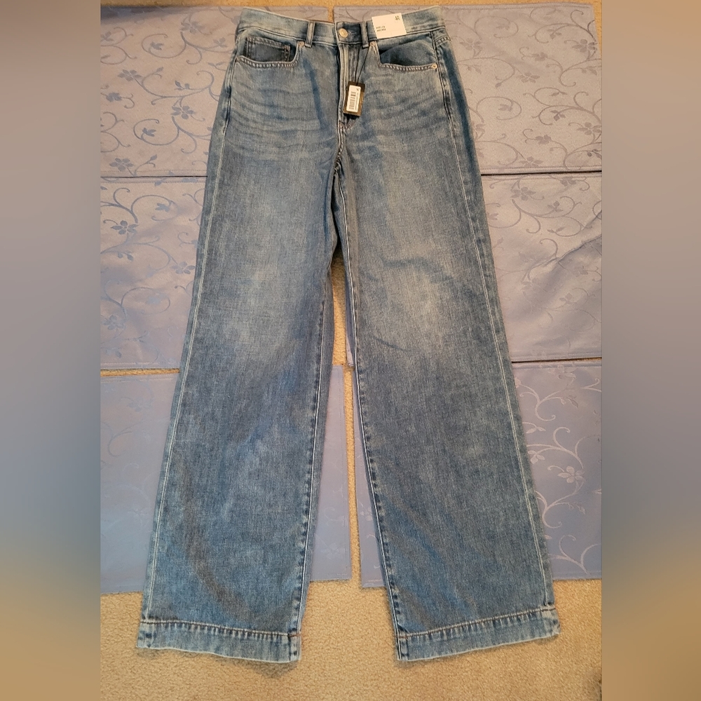 Express High Rise Wide Leg Jeans NWT Size 4R